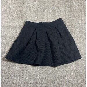 Bethany Mota Juniors size Medium Black Knit Flare Skirt